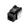 Class E CAT 6 Keystone Jack | DN-93601 | Unshielded RJ45 to LSA | Cable installation via LSA strips, color coded according to EIA/TIA 568 A & B; The Cat 6 keystone module supports transmission speeds of up to 1 GBit/s & 250 MHz in connection with cat 6 or