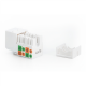 Class E CAT 6 Keystone Jack | DN-93601 | Unshielded RJ45 to LSA | Cable installation via LSA strips, color coded according to EIA/TIA 568 A & B; The Cat 6 keystone module supports transmission speeds of up to 1 GBit/s & 250 MHz in connection with cat 6 or