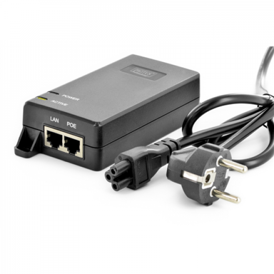 Digitus | Gigabit Ethernet PoE+ Injector | DN-95103-2 | 10/100/1000 Mbit/s | Ethernet LAN (RJ-45) ports 1xRJ-45 10/100/1000 Mbps Gigabit, 1xRJ-45 10/100/1000 Mbps PoE Output