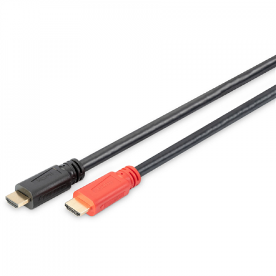 Digitus | High Speed HDMI Cable with Signal Amplifier | DB-330118-100-S | HDMI Male (type A) | HDMI Male (type A) | HDMI to HDMI | 10 m