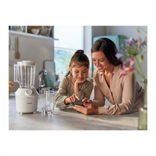 Philips | Blender | HR2041/00 3000 Series | Tabletop | 450 W | Jar material Plastic | Jar capacity 1.9 L | Ice crushing | White