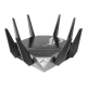 Wi-Fi 6 Tri-Band Gigabit Gaming Router | ROG GT-AXE11000 Rapture | 802.11ax | 1148+4804+4804 Mbit/s | 10/100/1000/2500 Mbit/s | Ethernet LAN (RJ-45) ports 5 | Mesh Support Yes | MU-MiMO Yes | No mobile broadband | Antenna type External | 2xUSB 3.2