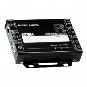 Aten | HDMI HDBaseT Receiver with Audio De-Embedding | VE2812R | 1xDC Jack (Power), 1xRJ-45 Female (Unit To Unit)