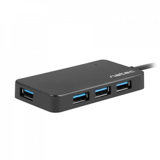 Natec | 4 Port Hub With USB 3.0 | Moth NHU-1342 | Black | 0.15 m