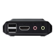 Aten | 2-Port USB 4K HDMI Cable KVM Switch with Remote Port Selector | CS22H-AT