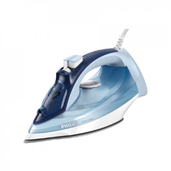 Philips | Iron | DST5030/20 | Steam Iron | 2400 W | Water tank capacity 320 ml | Continuous steam 45 g/min | Steam boost performance 180 g/min | Blue/White