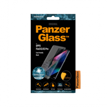 PanzerGlass | Screen protector | OPPO | Find X3/ X3 Pro/ X5 Pro | Glass | Black | Antibacterial glass; Protects the entire screen; 100% touch; Shock absorbing