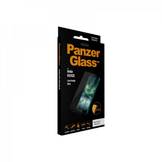 PanzerGlass | Screen protector | Nokia | X10/X20 | Glass | Black | Full frame coverage; 100% touch preservation; Rounded edges | Case friendly