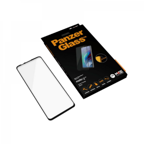 PanzerGlass | Screen protector | Motorola | Moto g100 | Glass | Black | Full frame coverage; 100% touch preservation; Rounded edges | Case friendly