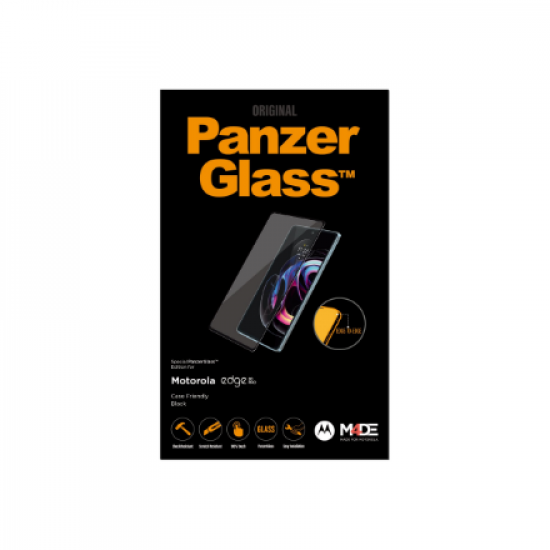 PanzerGlass | Screen protector | Motorola | Edge 20 Pro | Glass | Black | Full frame coverage; 100% touch preservation; Rounded edges | Case friendly