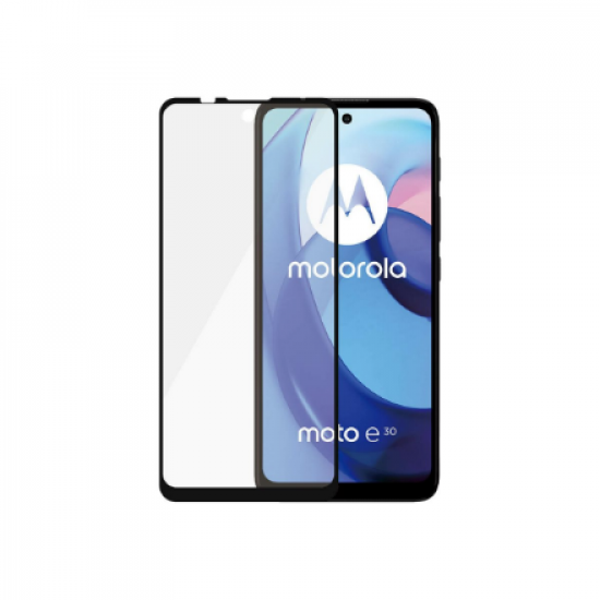 PanzerGlass | Screen protector | Motorola | Moto e30/e40 | Glass | Black | Full frame coverage; 100% touch preservation; Rounded edges | Case friendly