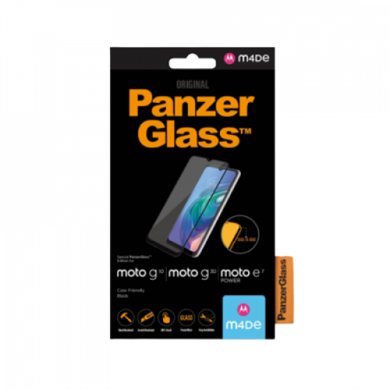 PanzerGlass | Screen protector | Motorola | Moto g10/g30/E7 Power | Glass | Black | Full frame coverage; 100% touch preservation; Rounded edges | Case friendly