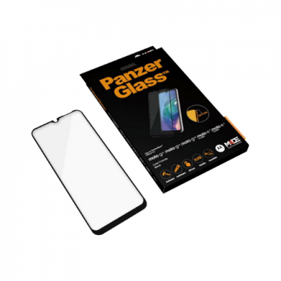 PanzerGlass | Screen protector | Motorola | Moto g10/g30/E7 Power | Glass | Black | Full frame coverage; 100% touch preservation; Rounded edges | Case friendly