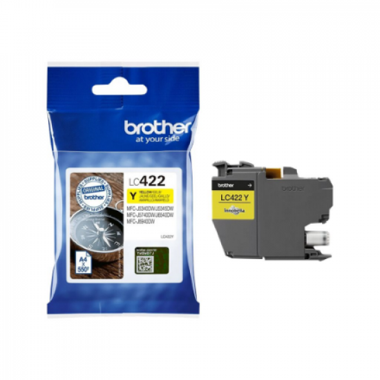 Brother LC422Y | Ink Cartridge | Yellow