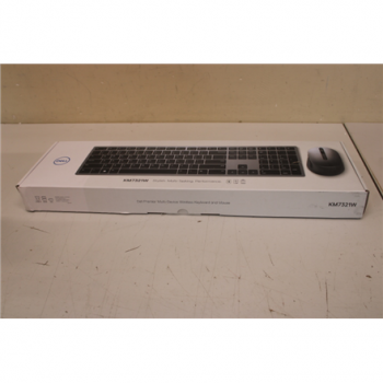 SALE OUT.  | Dell | Premier Multi-Device Keyboard and Mouse | KM7321W | Wireless | Wireless (2.4 GHz), Bluetooth 5.0 | Batteries included | US International (QWERTY) | REFURBISHED | Titan grey | Wireless connection