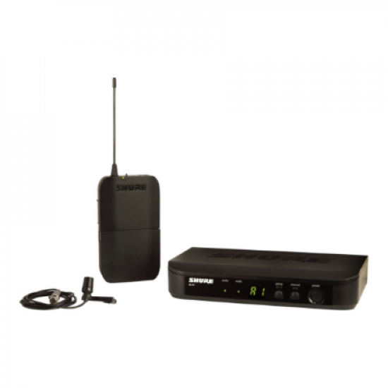 Shure | Wireless Presenter System with CVL Lavalier Microphone | BLX14E/CVL | Black | Wireless connection