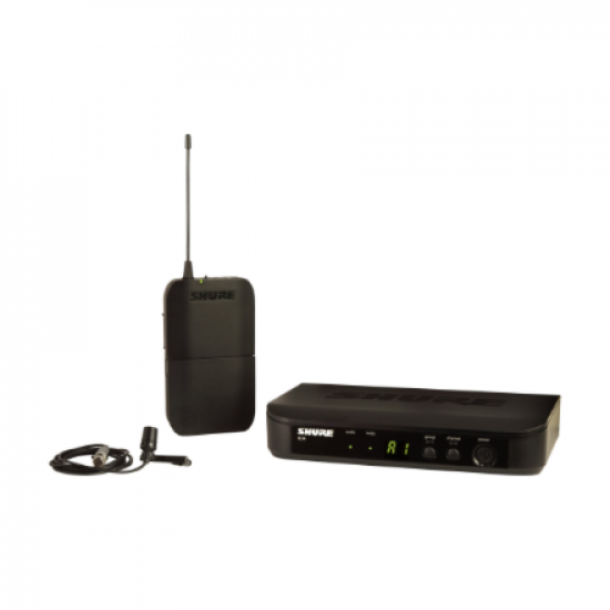 Shure | Wireless Presenter System with CVL Lavalier Microphone | BLX14E/CVL | Black | Wireless connection