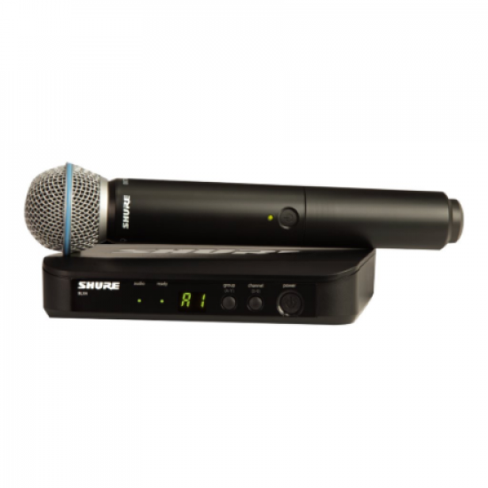 Shure | Yes | Wireless Vocal Rack-mount System with Beta 58A | BLX24RE/B58 | Black | Yes | Wireless connection