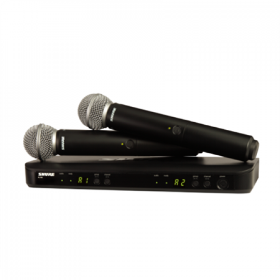 Shure | Wireless Dual Vocal System with two SM58 | BLX288E/SM58 | Black | Yes | Wireless connection