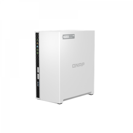 QNAP | 2-Bay ARM | TS-233 | Up to 2 SATA 6Gb/s, 3Gb/s | ARM 4-core | Cortex-A55 | Processor frequency 2.0 GHz | 2 GB | N/A