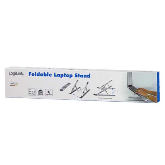 Logilink | AA0134 | Notebook stand, foldable | Notebook Stand | Silver | 10-16 