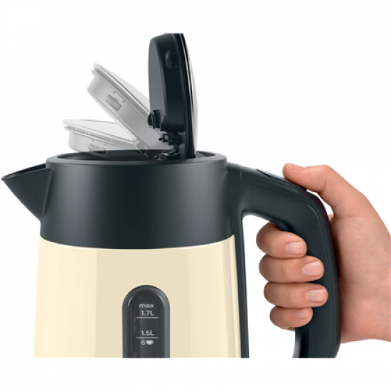 Bosch | Kettle | TWK4P437 | Electric | 2400 W | 1.7 L | Stainless steel | Beige