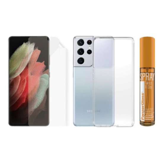 PanzerGlass | Samsung Galaxy S21 Ultra 5G | Samsung | Galaxy S21 | N/A | Transparent | Self-healing TPU material. Full silicone adhesive