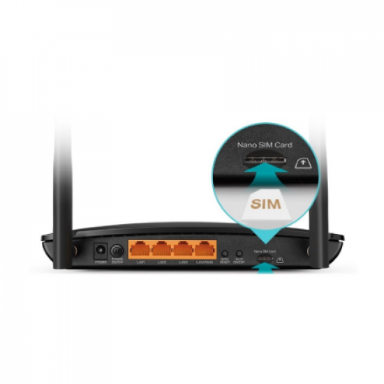 Wireless Dual Band Gigabit Router | Archer MR500 | 802.11ac | 867 Mbit/s | 10/100/1000 Mbit/s | Ethernet LAN (RJ-45) ports 4 | Mesh Support Yes | MU-MiMO Yes | 4G + | Antenna type  External antenna x 2 | 24 month(s)