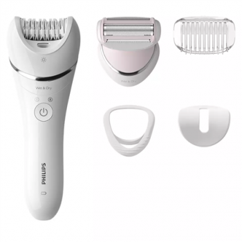 Philips | Epilator | BRE710/00 | Operating time (max) 40 min | Number of power levels N/A | Wet & Dry | White/Pink