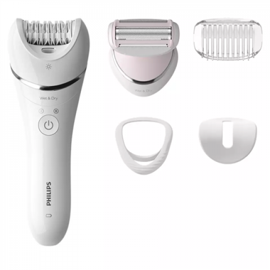 Philips | Epilator | BRE710/00 | Operating time (max) 40 min | Number of power levels N/A | Wet & Dry | White/Pink
