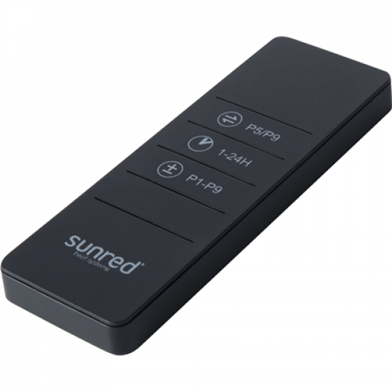 SUNRED | Heater | PRO25W-SMART, Triangle Dark Smart Wall | Infrared | 2500 W | Black | IP55