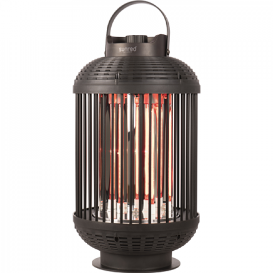 SUNRED | Heater | D-INDO-12T, Indox Dark Table | Infrared | 1200 W | Black | IP55