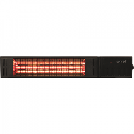 SUNRED | Heater | RDS-15W-B, Fortuna Wall | Infrared | 1500 W | Black | IP55