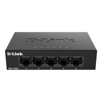 D-Link | Ethernet Switch | DGS-105GL/E | Unmanaged | Desktop | Gigabit Ethernet (copper) ports quantity 5