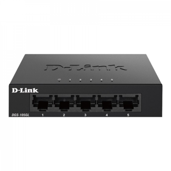 D-Link | Ethernet Switch | DGS-105GL/E | Unmanaged | Desktop | Gigabit Ethernet (copper) ports quantity 5
