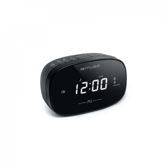 Muse | Dual Alarm Clock Radio PLL | M-155CR | Alarm function | Black