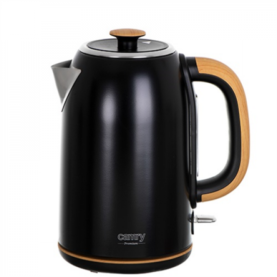 Camry | Kettle | CR 1342 | Electric | 2200 W | 1.7 L | Stainless steel | 360° rotational base | Black