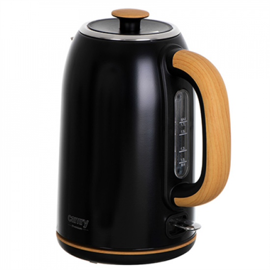 Camry | Kettle | CR 1342 | Electric | 2200 W | 1.7 L | Stainless steel | 360° rotational base | Black