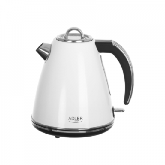 Adler | Kettle | AD 1343 | Electric | 2200 W | 1.5 L | Stainless steel | 360° rotational base | White