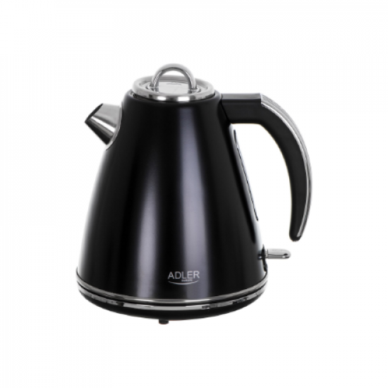 Adler | Kettle | AD 1343b | Electric | 2200 W | 1.5 L | Stainless steel | 360° rotational base | Black