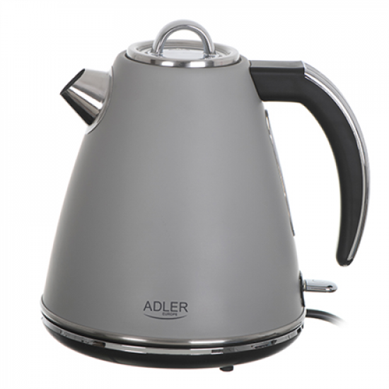 Adler | Kettle | AD 1343g | Electric | 2200 W | 1.5 L | Stainless steel | 360° rotational base | Grey