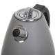 Adler | Kettle | AD 1343g | Electric | 2200 W | 1.5 L | Stainless steel | 360° rotational base | Grey