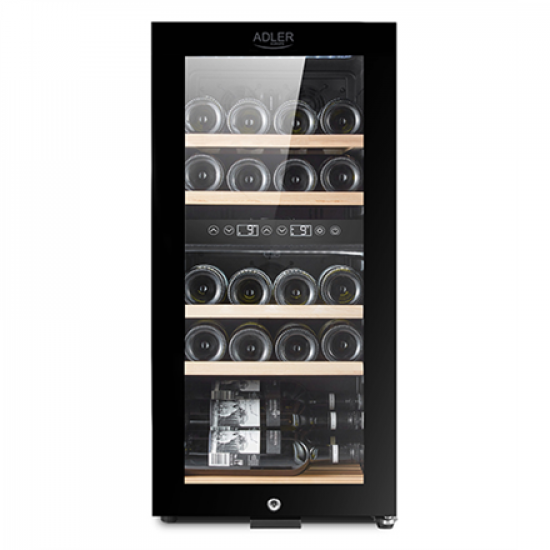 Adler | Wine Cooler | AD 8080 | Energy efficiency class G | Free standing | Bottles capacity 24 | Cooling type Compressor | Black