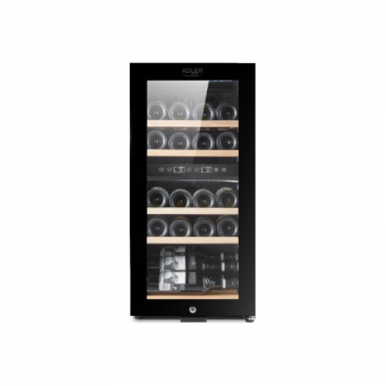 Adler | Wine Cooler | AD 8080 | Energy efficiency class G | Free standing | Bottles capacity 24 | Cooling type Compressor | Black
