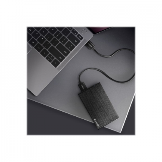 AXAGON | A compact aluminum USB 3.2 Gen 1 - SATA 6G external box designed for 2.5