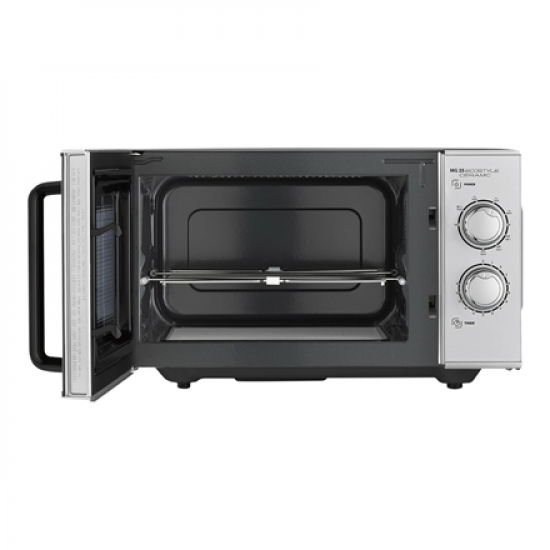 Caso | Ceramic Microwave Oven with Grill | MG 25 Ecostyle | Free standing | 25 L | 900 W | Grill | Silver