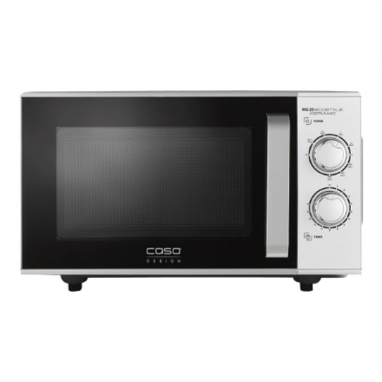 Caso | Ceramic Microwave Oven with Grill | MG 25 Ecostyle | Free standing | 25 L | 900 W | Grill | Silver