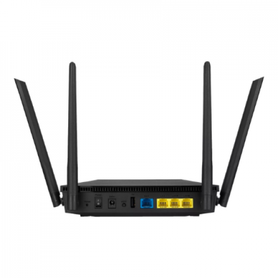 Wi-Fi 6 Wireless Dual Band Gigabit Router | RT-AX1800U | 802.11ax | Ethernet LAN (RJ-45) ports 3 | Mesh Support No | MU-MiMO Yes | No mobile broadband | Antenna type External | 1xUSB