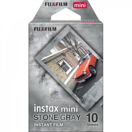 Fujifilm | Instant Photo Plates | Instax Mini Stone Gray | 54 x 86 mm | Image size: 46 x 62 mm | Quantity 10