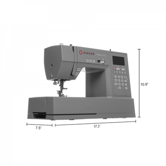 Singer | Computerized Sewing Machine | HD6800C Heavy Duty | Number of stitches 586 | Number of buttonholes 9 | Grey